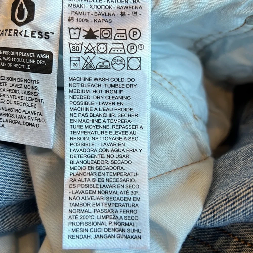 LEVI’S PREMIUM 501® ‘90S WOMEN'S JEANS - Destructed Indigo - Medium Wash - Picture 15 of 16